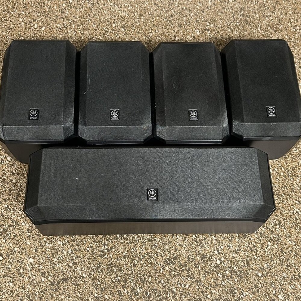 Yamaha NS-AP2600C & NS-AP2600S Set Of 5 Surround Sound Stereo Speakers TESTED